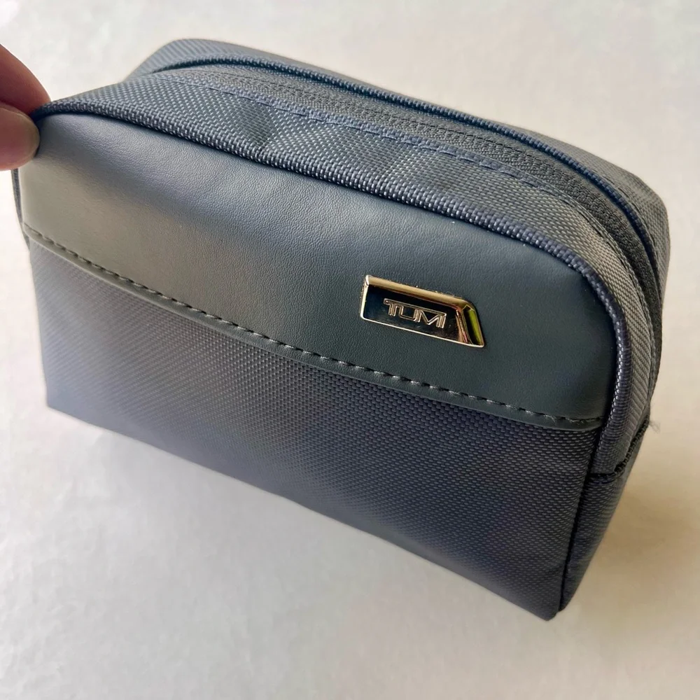 Tumi for Delta Gray Nylon Travel Toiletry Bag